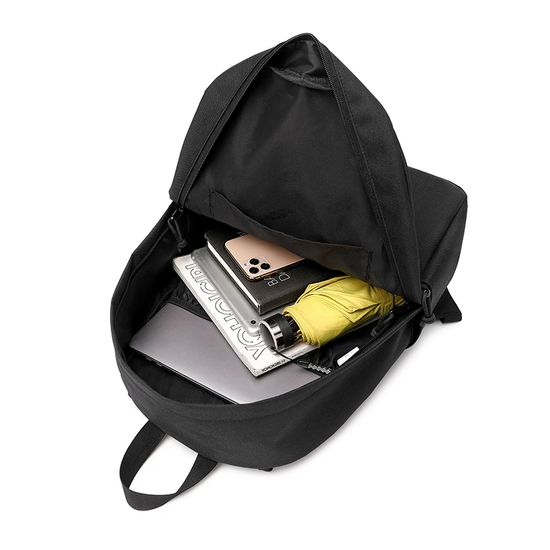 Bsci factory custom logo polyester book bags waterproof school backpacks for children university students