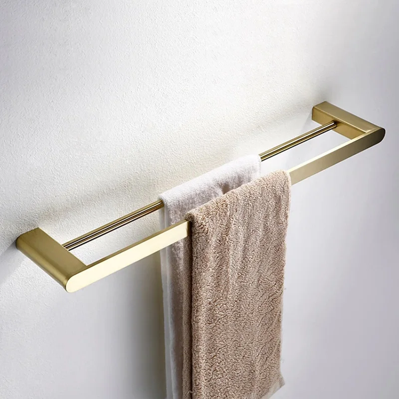 Attractive Design Room Fittings Wall Mounted Towel Rail Double Towel Bar