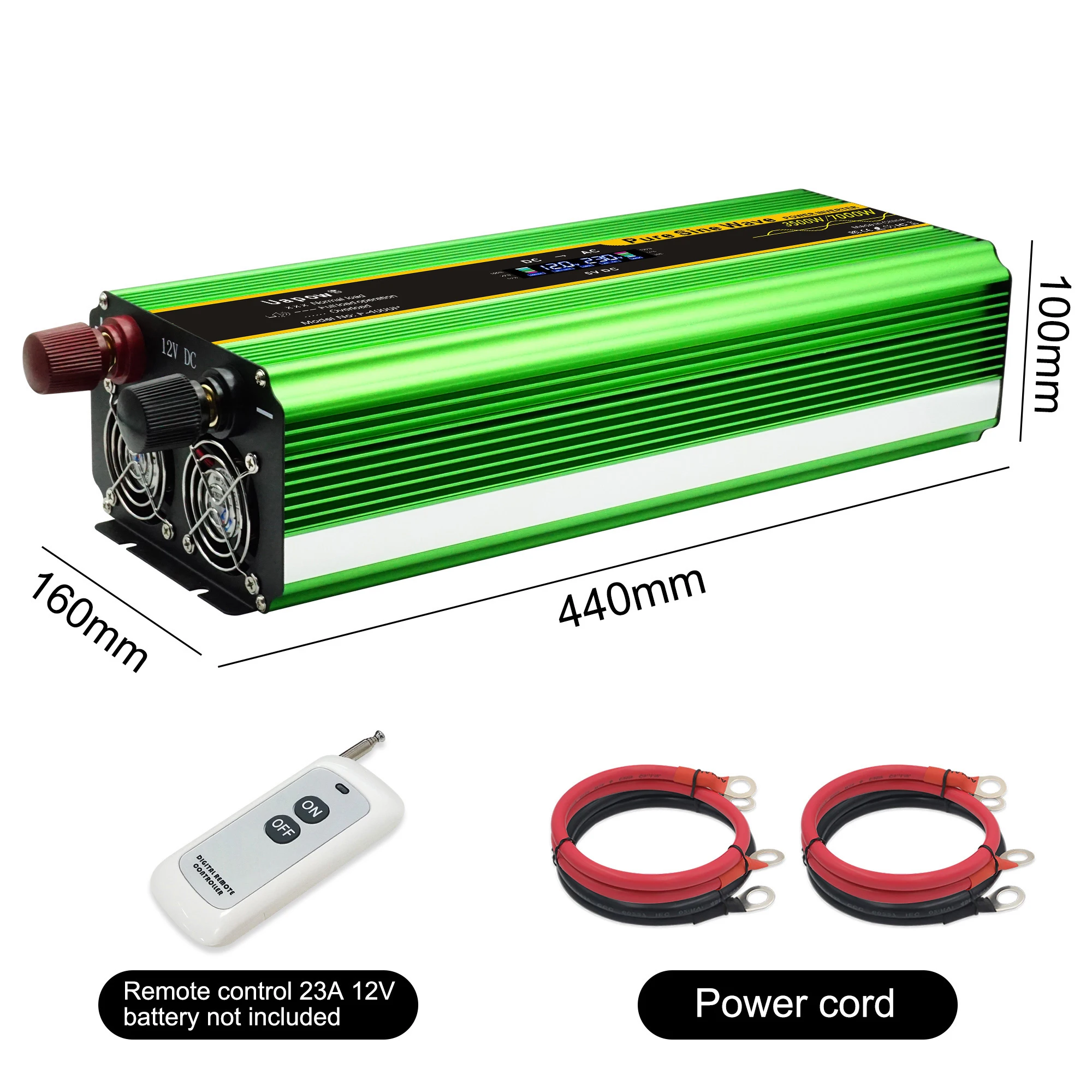 Pure Sine Wave 12V 24V DC to AC Power inverter Off Grid 3000W Solar Inverter 3500W for home appliances 220V 240V High Efficiency