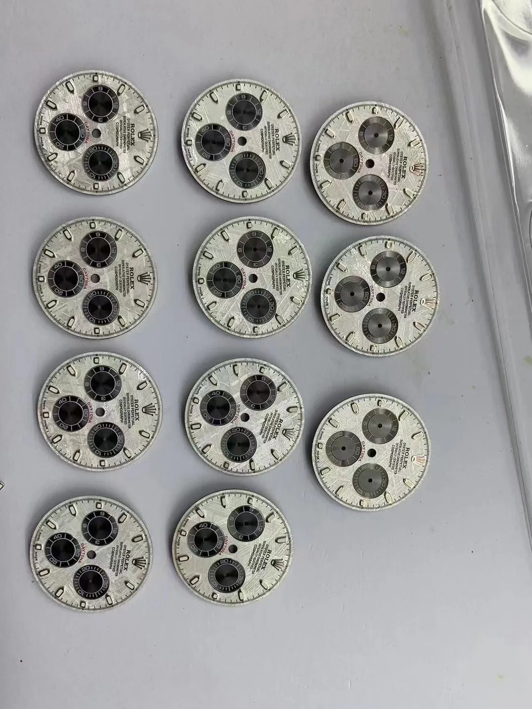 Natural Meteorite Dial Top Watch Dial For RLX PP Day-tona , Fit 4130 Movement, Aftermarket Watch Replacement