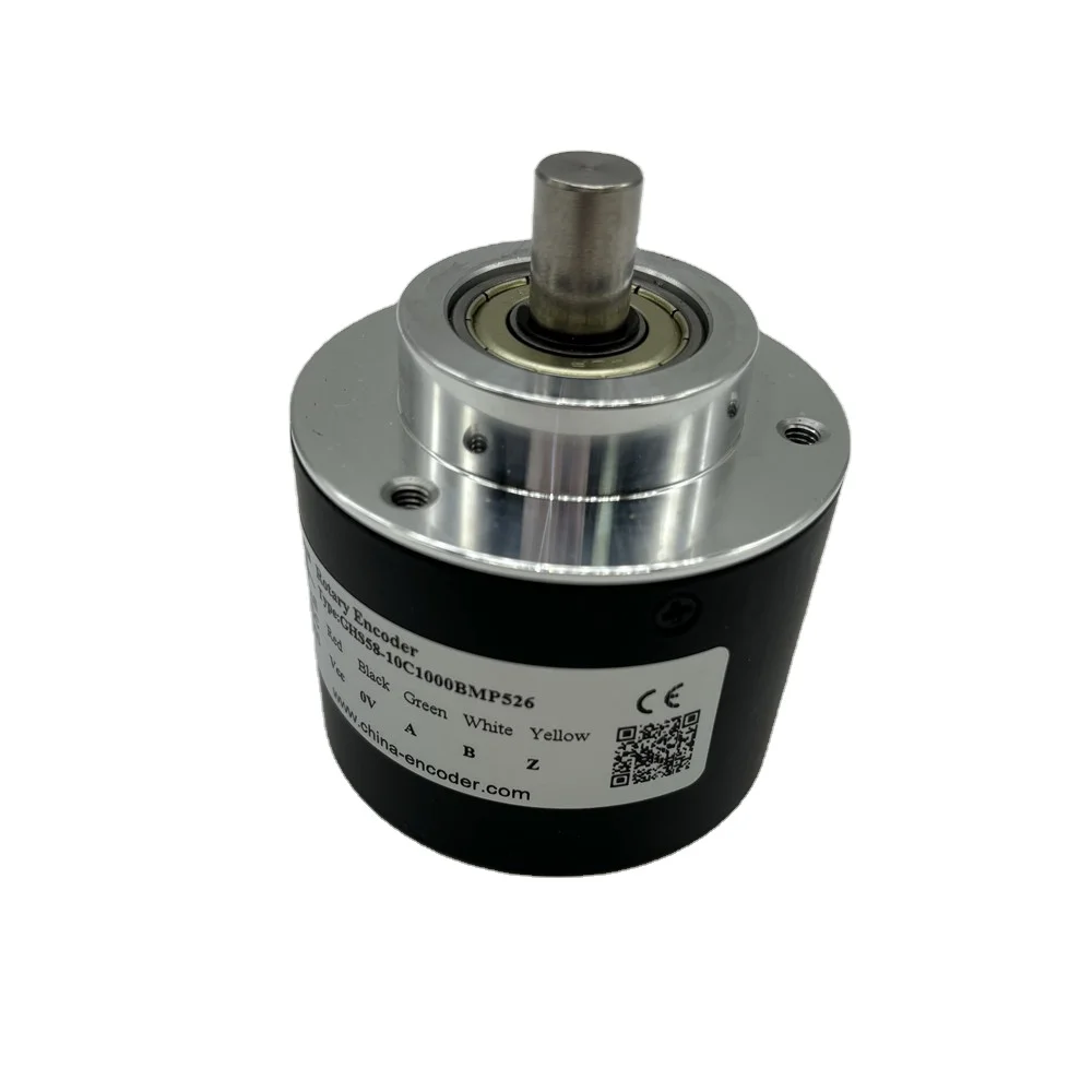 58mm Size 1000ppr ABZ Phase GHS58-10C1000BMP526 solid shaft encoder for automatic control