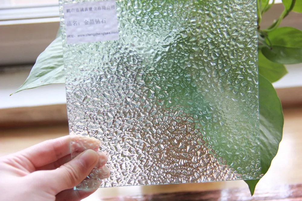 3-8mm clear and colored mirror fluted glass sheets patterned glass