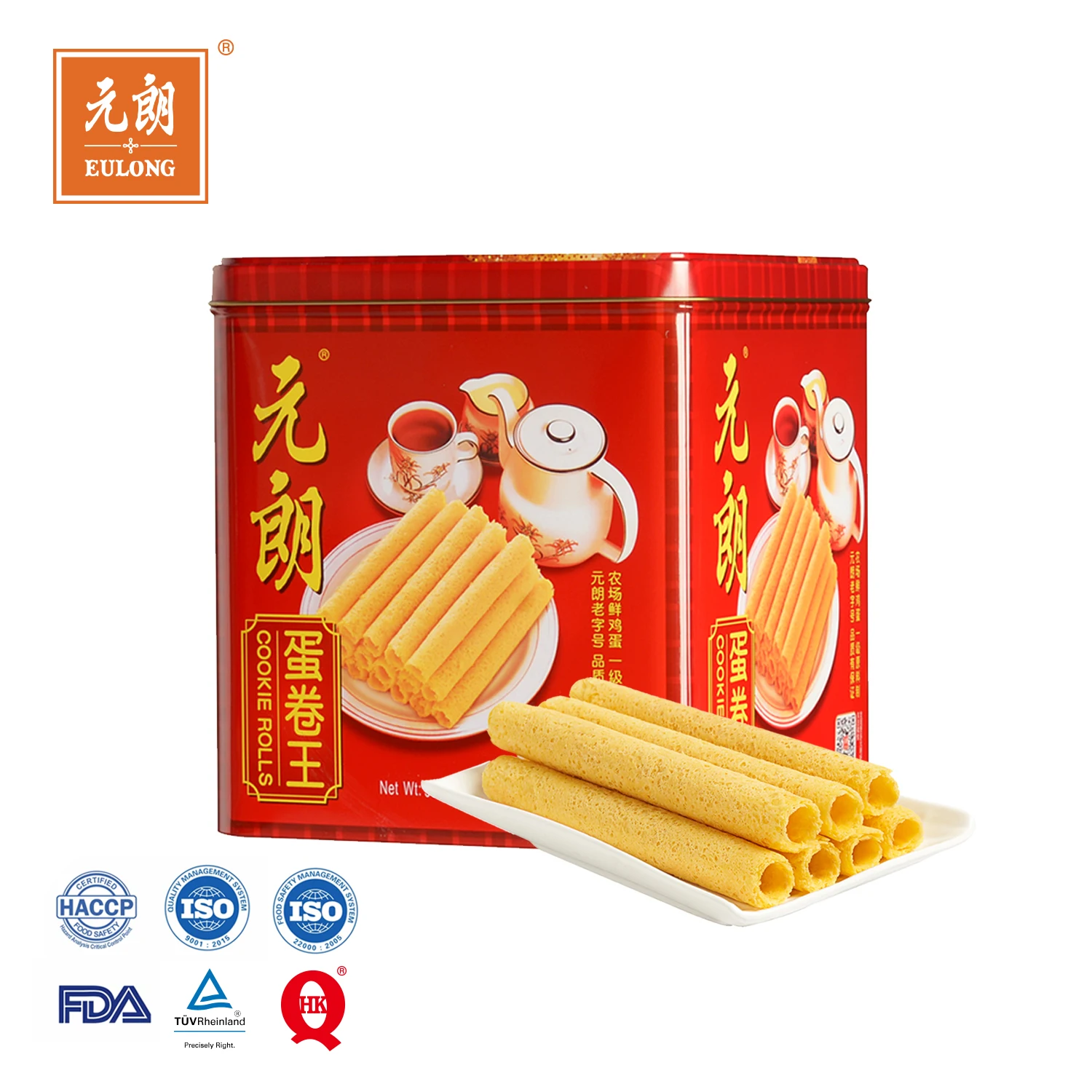 Wholesale Biscuits Healthy and Delicious Gift Cookies 960g Egg Rolls Biscuits Wafers Biscotti
