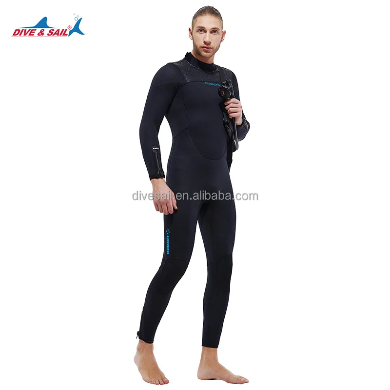 5MM Neoprene CR suit Swimming Scuba Diving Warm full body Velvet Lining Snorkeling Wetsuit with back zipper