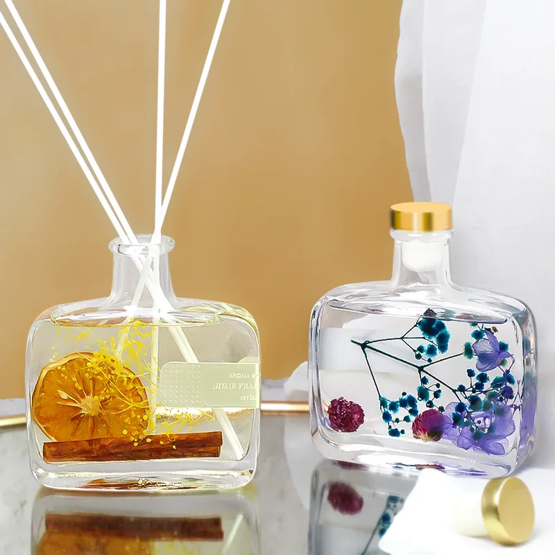 Hot Selling Air Freshener 100ml 200ml 350ml Home Fragrance Perfume Dried Flower Essential Oil Reed Diffuser