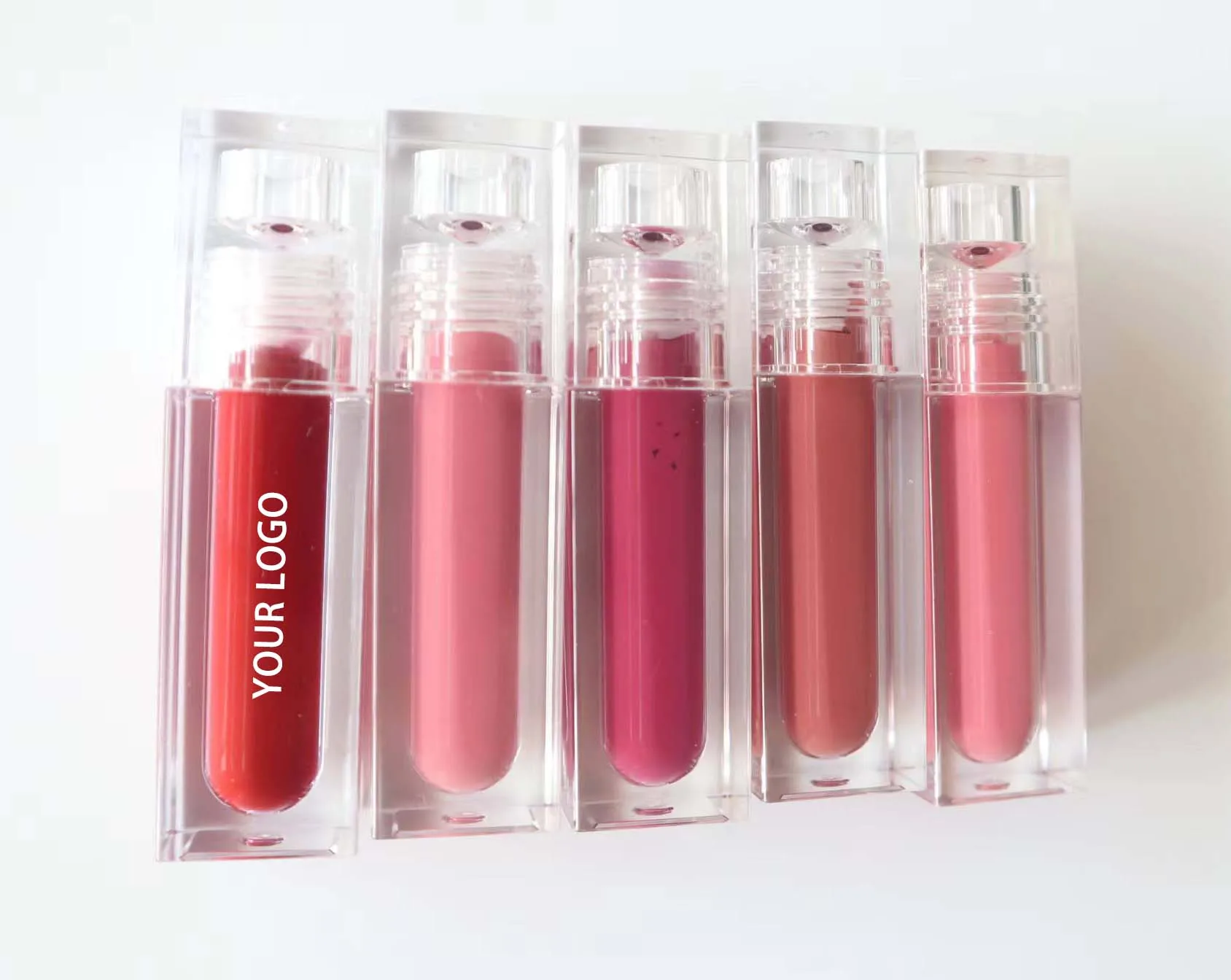 Factory Custom Logo Mini Cute Honey jar Key Chain Lip Gloss Long lasting Moisturizing Lip Oil Gloss