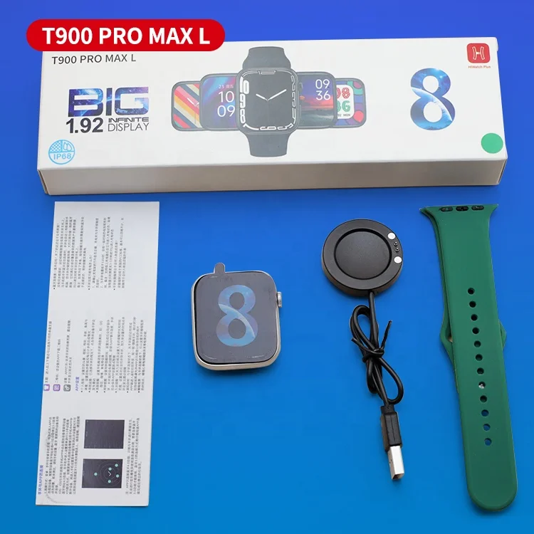 Popular Sale T900Pro Max L Smart Watch T900 Pro Max Series 7 & 8 Bt Call Full Touch Fitness Tracker