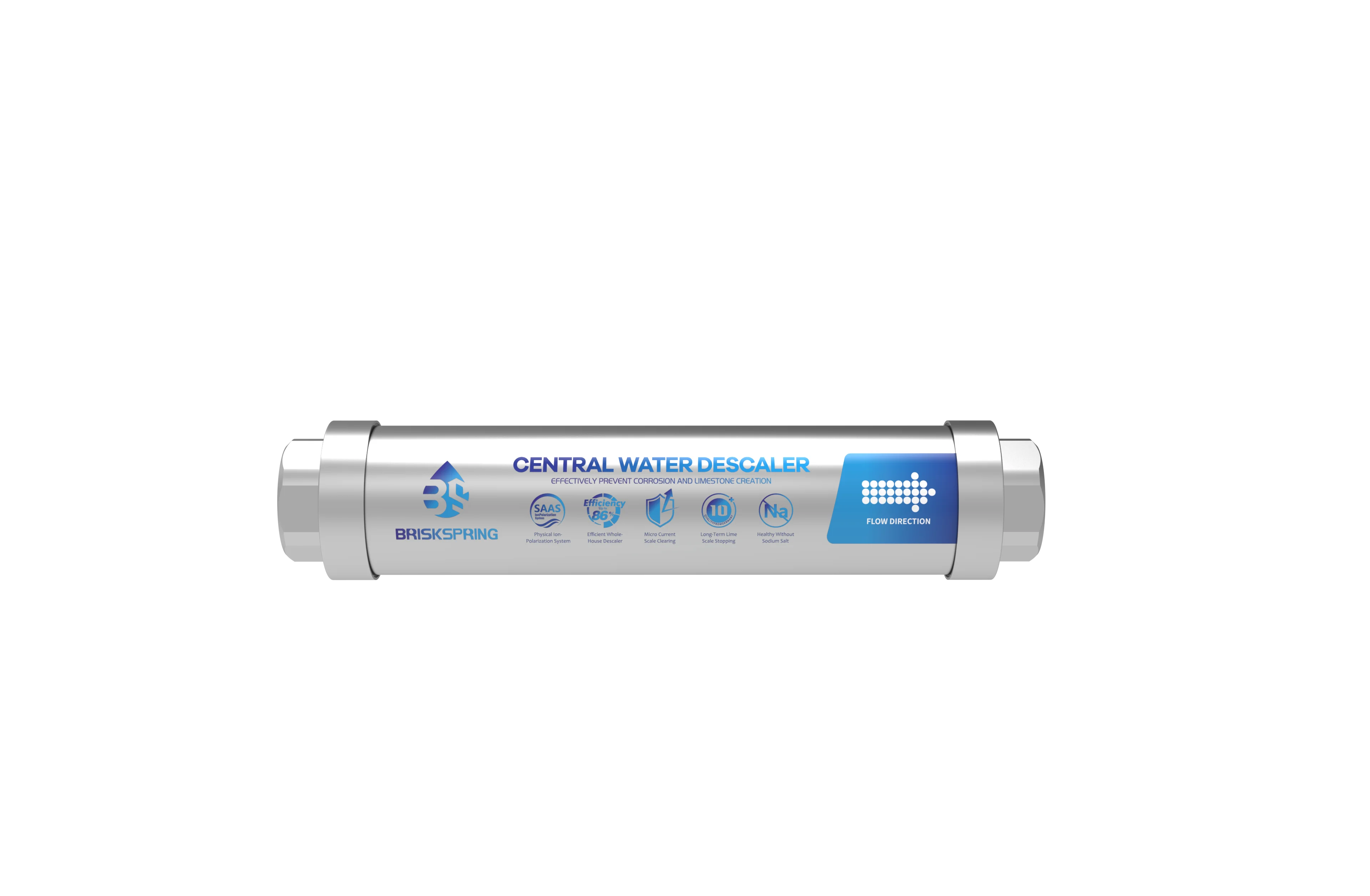 Hard Water Treatment Salt-Free Water Softener Non-Magnetic System for Home Apartment