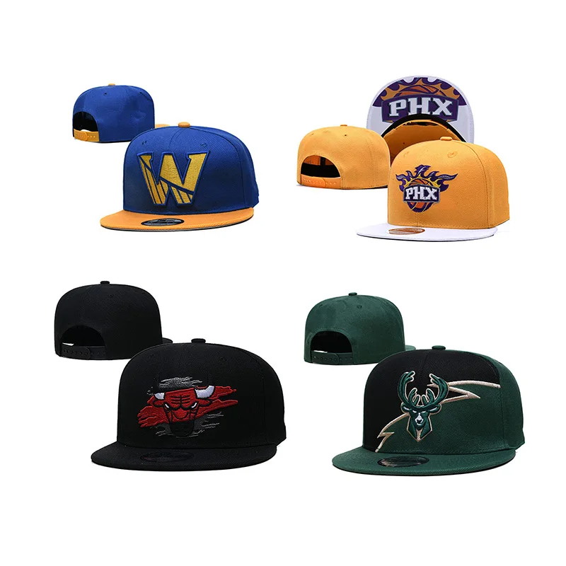 wholesale basketball fan customize snapback hats sports man caps 3d embroidery