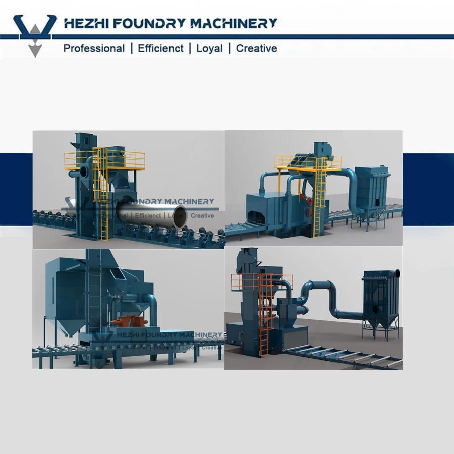 China Shot Blasting Machine Through Pass Type Wheel Abrator Steel Shotblast Equipment Manufacturer