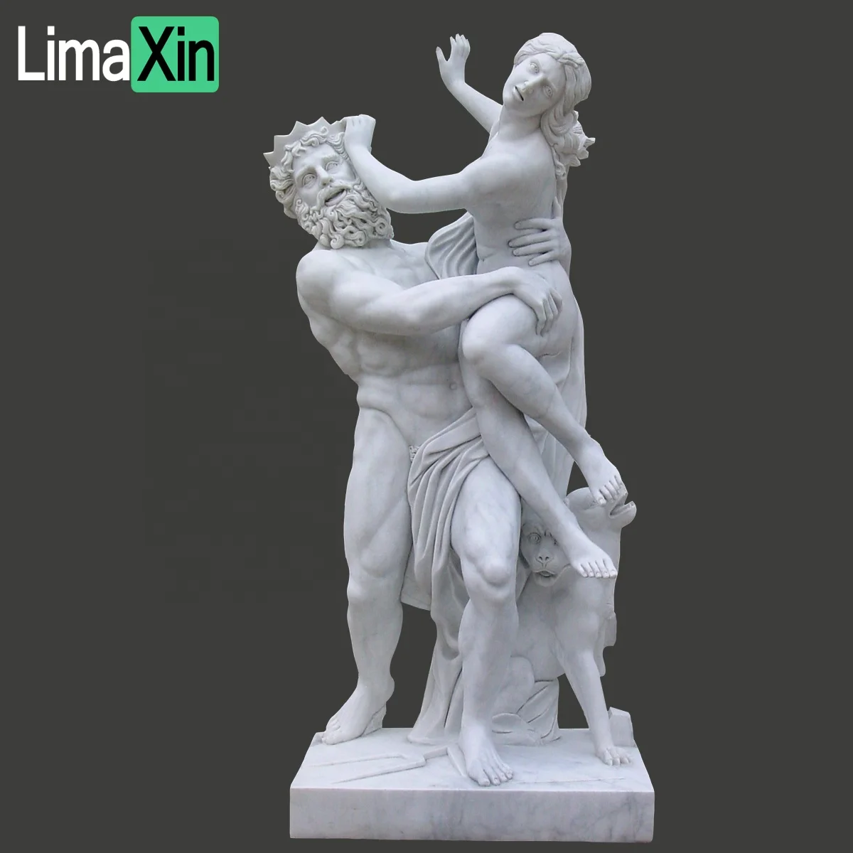 Hand carved natural stone garden decorative sculptures famous design white marble statues
