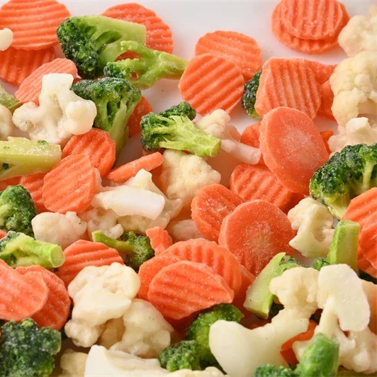 Chinese Spices Factory Supply FROZEN/ IQF Vegetable Blend Blocks Retailed Package  In Very Fresh Condition for Quick Cook