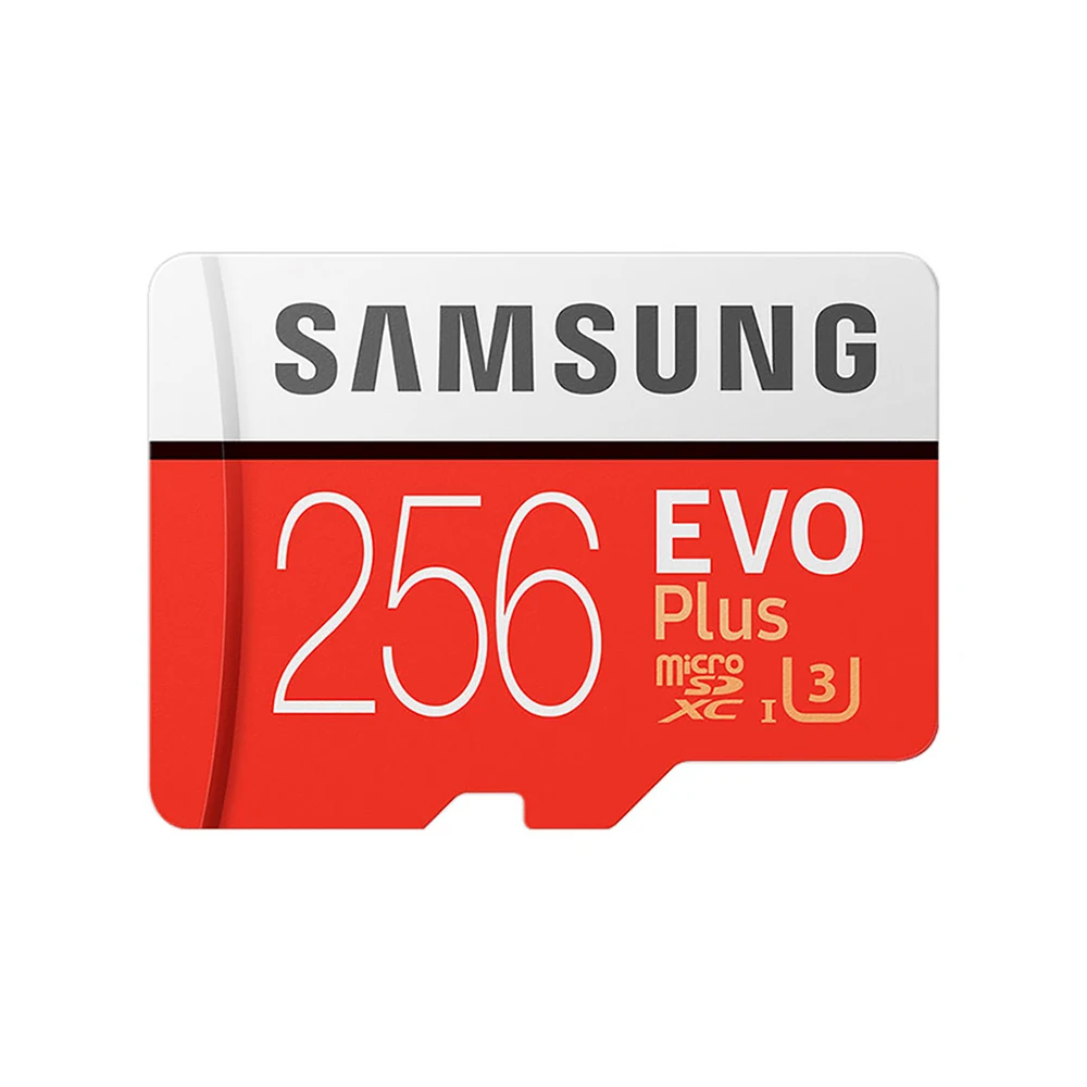  Лучшее качество Оригинальная карта памяти MicroSD Samsung EVO Plus Micro SD 32 ГБ 64 128 256 512 U3 TF карты для всех телефонов камера 4K