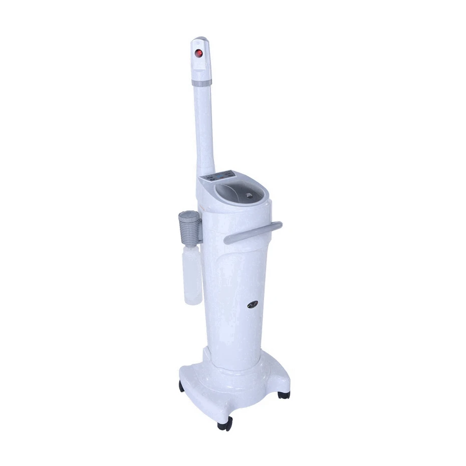 Hot And Cold Spray Face Steamer With 5x Magnifying Lamp Ring Light For Salon Spa Professional Facial Vaporizer Steame