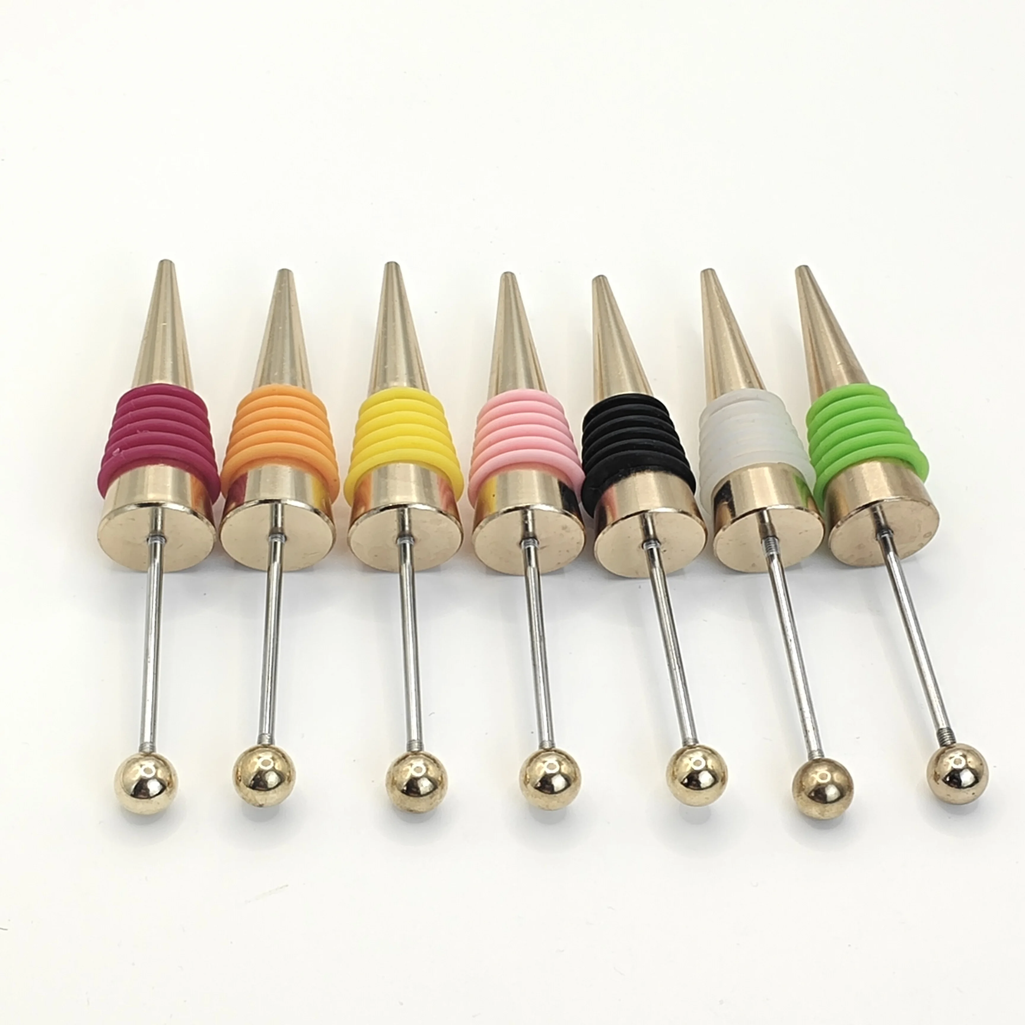 Red Wine Cork Bottle Wine Stopper  Funny Kitchen Gadgets  Rose Gold Can Be Strung With Beads Diy Long Stem Wine Stopper