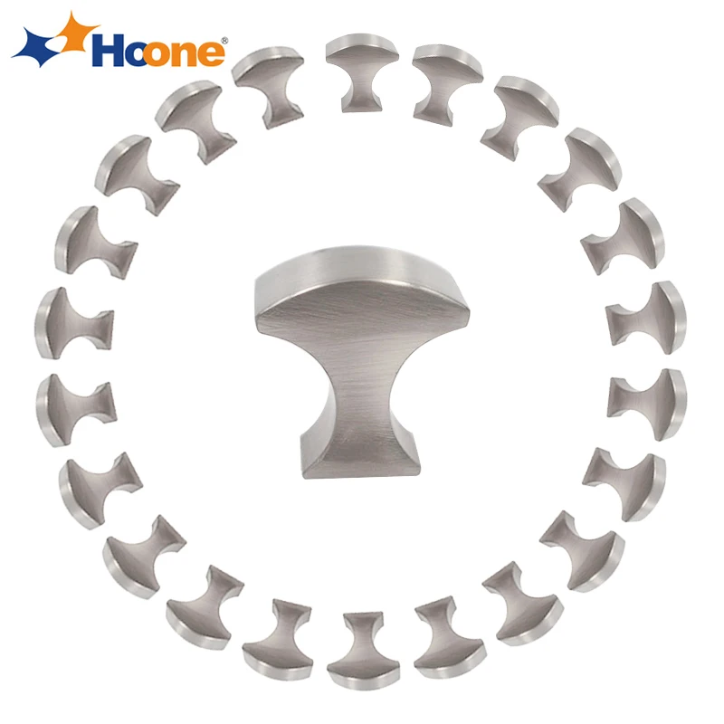 Brushed Nickel T Shape Handle Pull Kitchen Cabinet Knobs