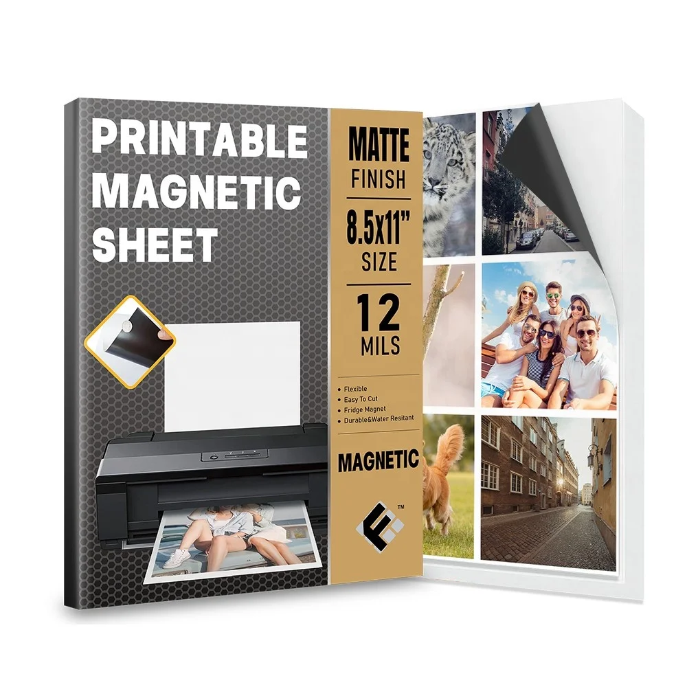 Custom Magnets Inkjet Clip Blank Thick Box Film Wholesale Printable Sticker Sublimation Fridg Strong for Adhesive Magnet