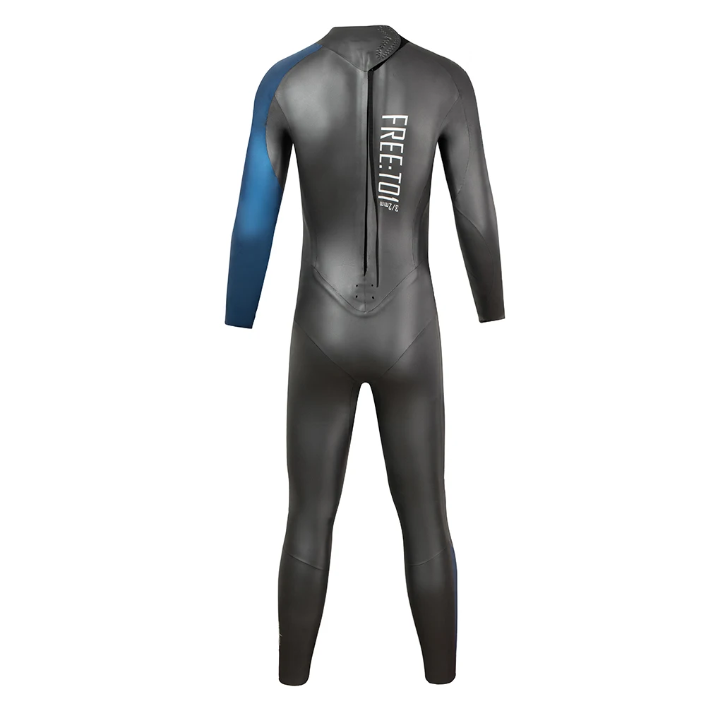 DIVESTAR Wetsuit Factory 3/2mm Long Sleeve Full Piece Smoothskin Neoprene for Open Water Swimming Approved Triathlon Wetsuit