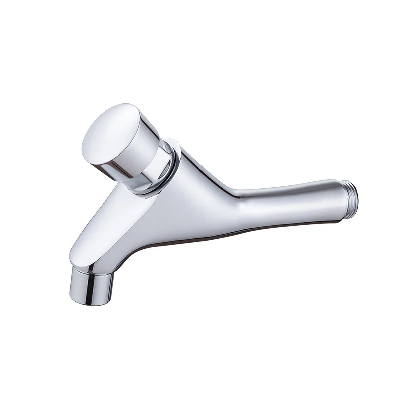 Wash Bowl Wall Mounted Brass Basin Mixer Faucets kitchen tap modern time delay faucet