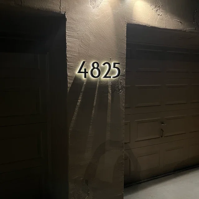 House Door Plate with Numbers Room Numbers Number Sign