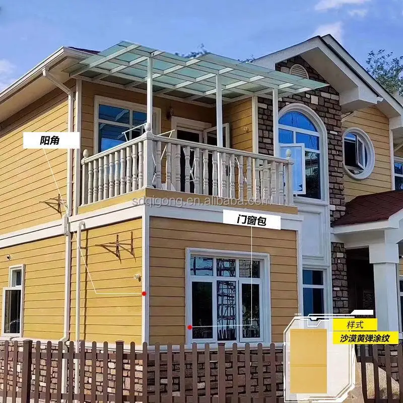 High density insulation 50MM eps sandwich panels decorative eps panel exterior wall panel for Prefab House
