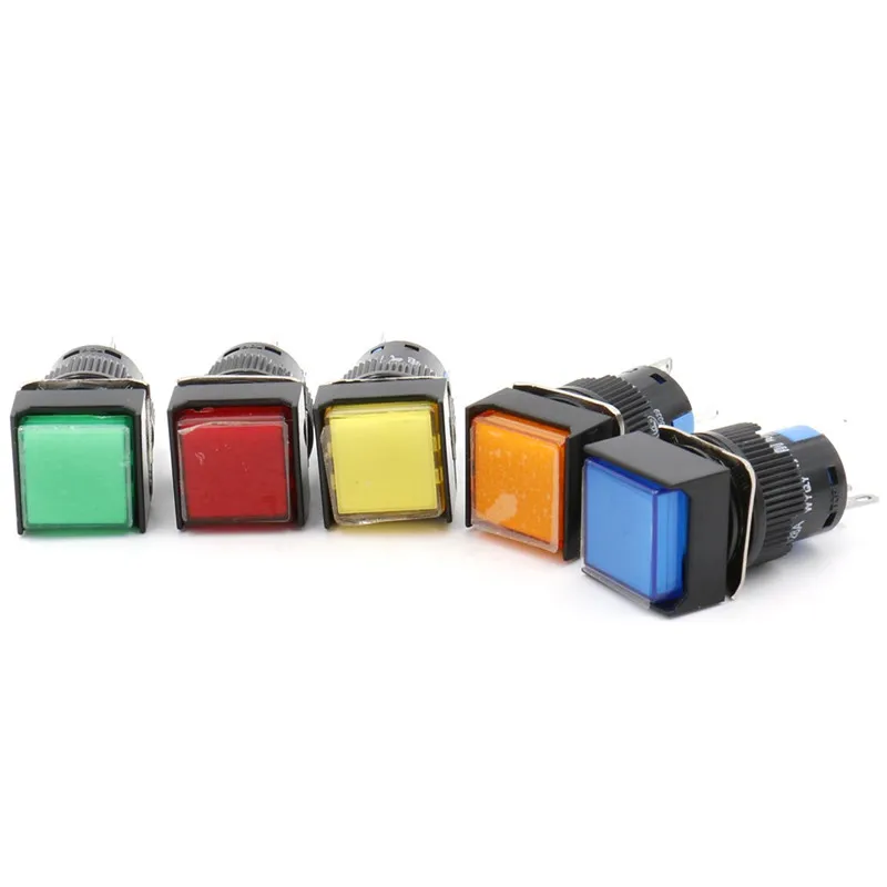 Stainless Steel Motorcycle  Horn 12mm Of-(on) Momentary Push Metal Button Switch