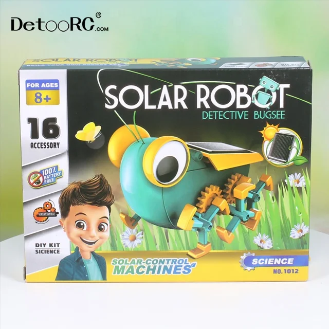 
Detoo Grasshopper insect kids toy gadget outdoor and indoor DIY solar power educational toys 