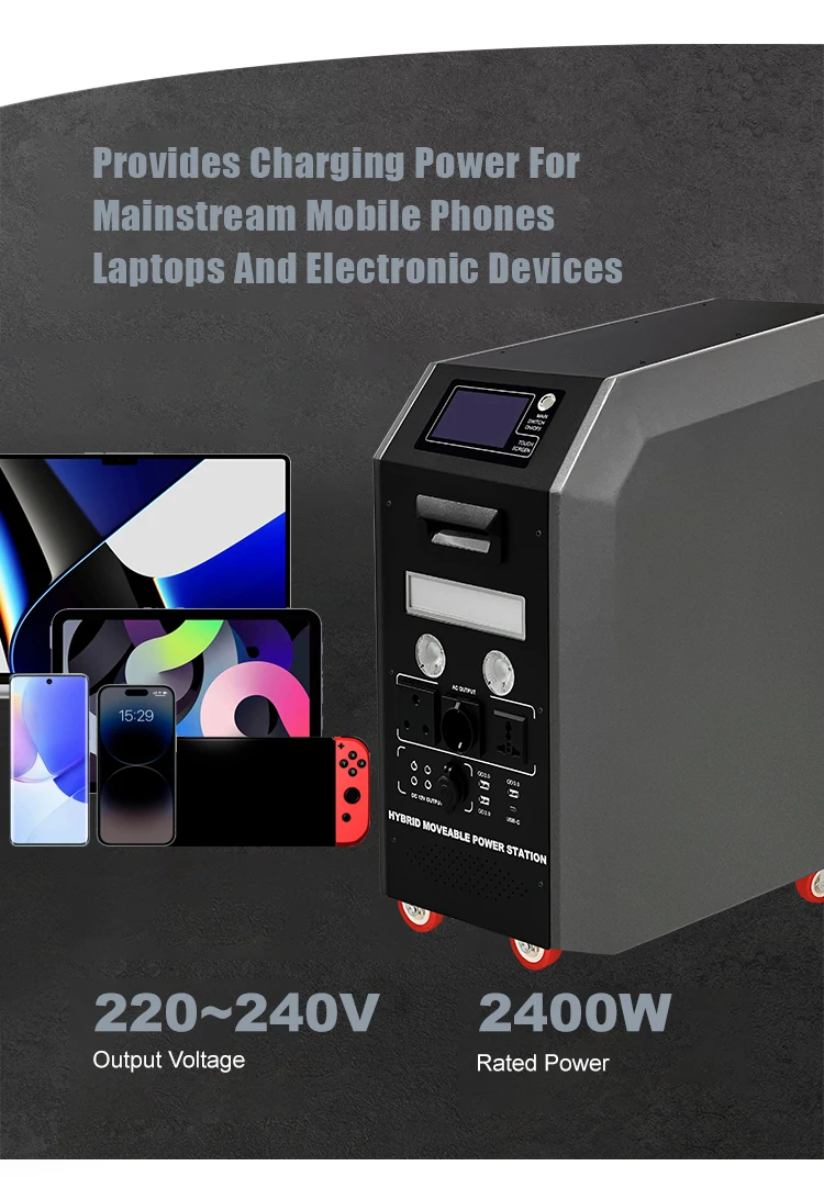 Outdoor All-in-One  Lithium Battery Solar Generators  for Energy Storage System