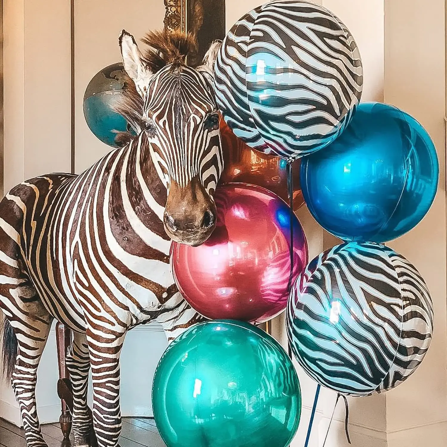 22 inch 4D Globos Animal Pattern Foil Balloons Leopard Deer Tiger Stripe Birthday Party Decorations Adult Balloon KBF812