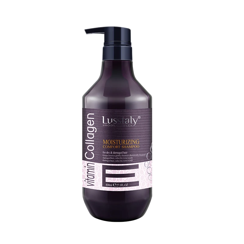 Private Label Profession Salon Use Keratin Infused Grape Extract Collagen Shampoo