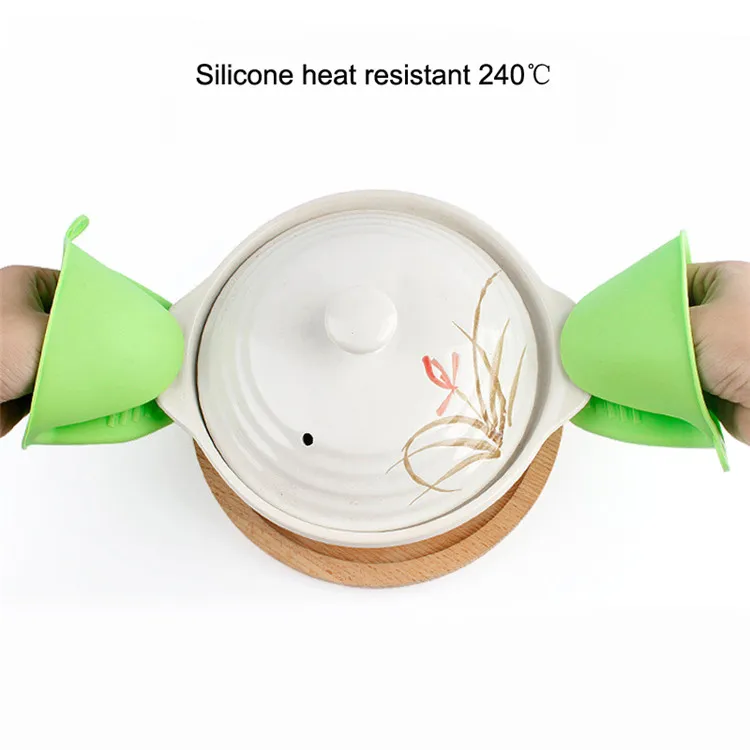 Heat Insulation Mini Finger Oven Gloves Silicone Pinch Mitts Baking silicon Gloves for Kitchen