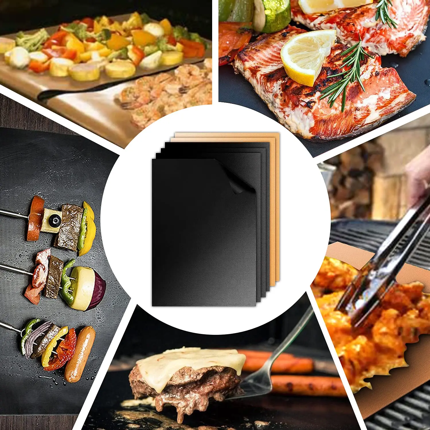 Easy To Clean Barbecues Grilling Mat Minimum Order Quantity