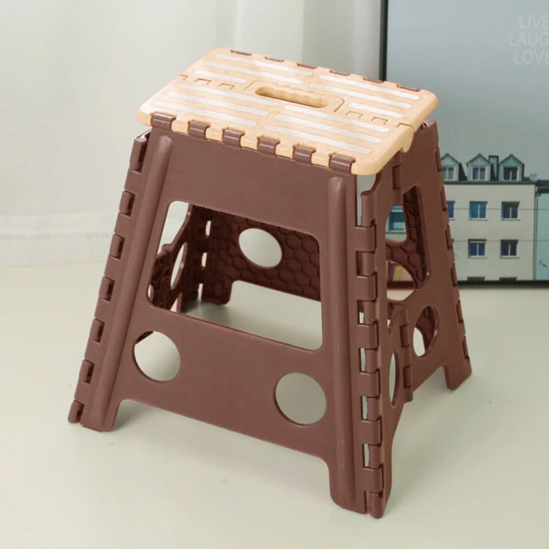Color pattern Super Strong Folding Step Stool with Non-Slip Textured  plastic folding stool convenient folding stool