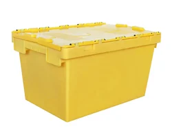 Warehouse Plastic Crates Nestable Boxes Bin Case Storage Stackable Lock with Lid Cover Container Manufacturer Tote Shipping