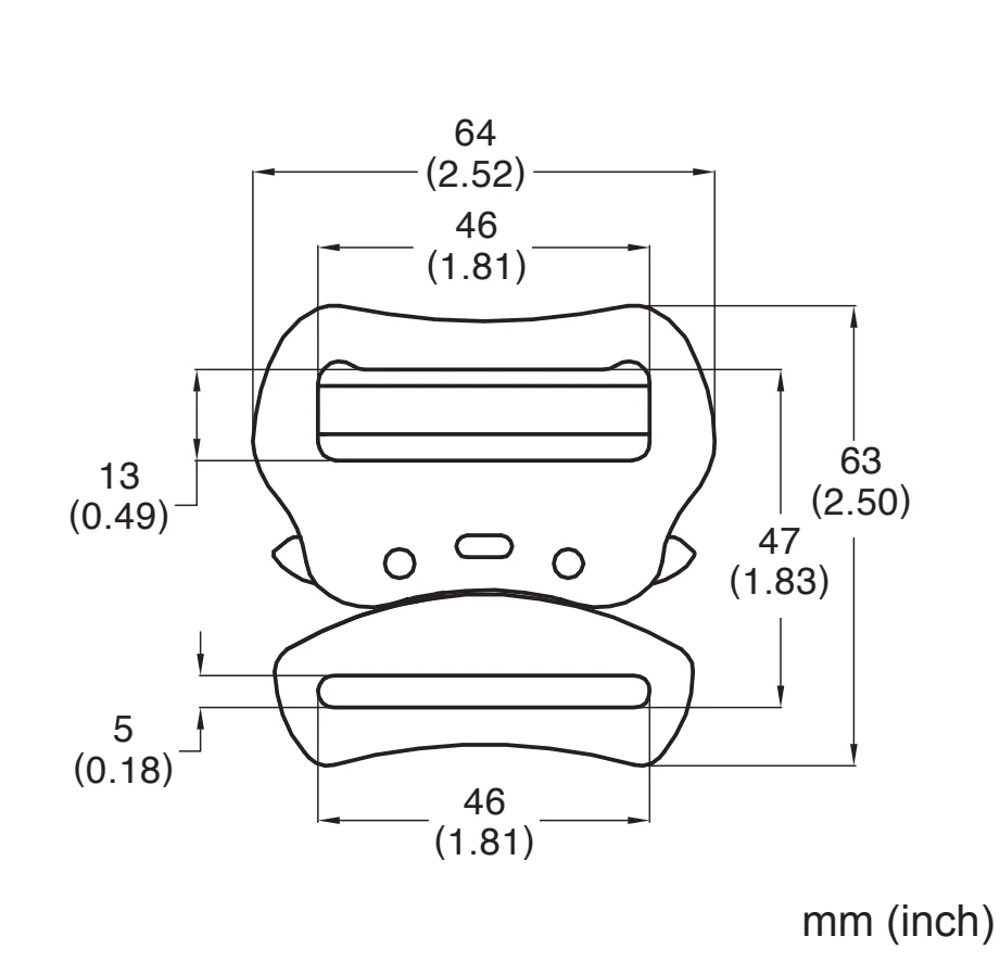 Aluminium Alloy Black 18KN ANSI Quick Release Buckle for Fall Protection Safety Harness