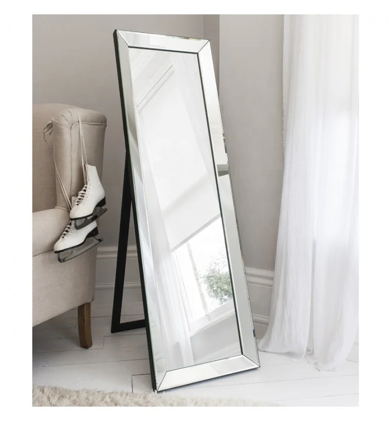 Aesthetic Room Decor Hallway Decor Frameless Glass Wall Bevel Mirror