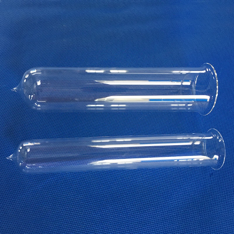 high temperature hot transparent one end closed quartz tube semiconductor fused quartz glass tube