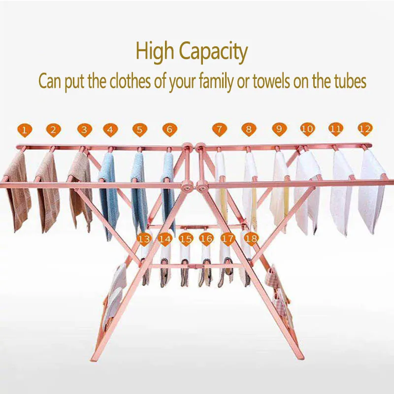 Складная регулируемая уличная сушилка для одежды в форме бабочки и белья