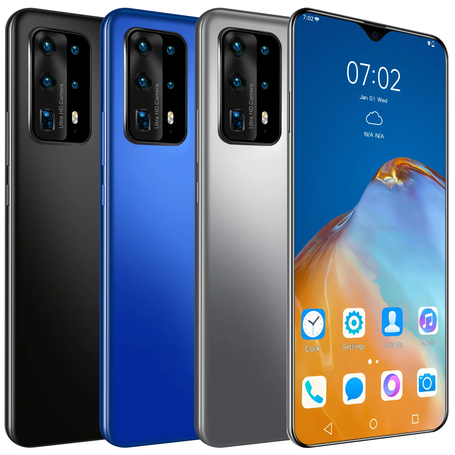  Смартфон P45 Pro на Android 10 0 8 + 256 ГБ 6 3 дюйма две