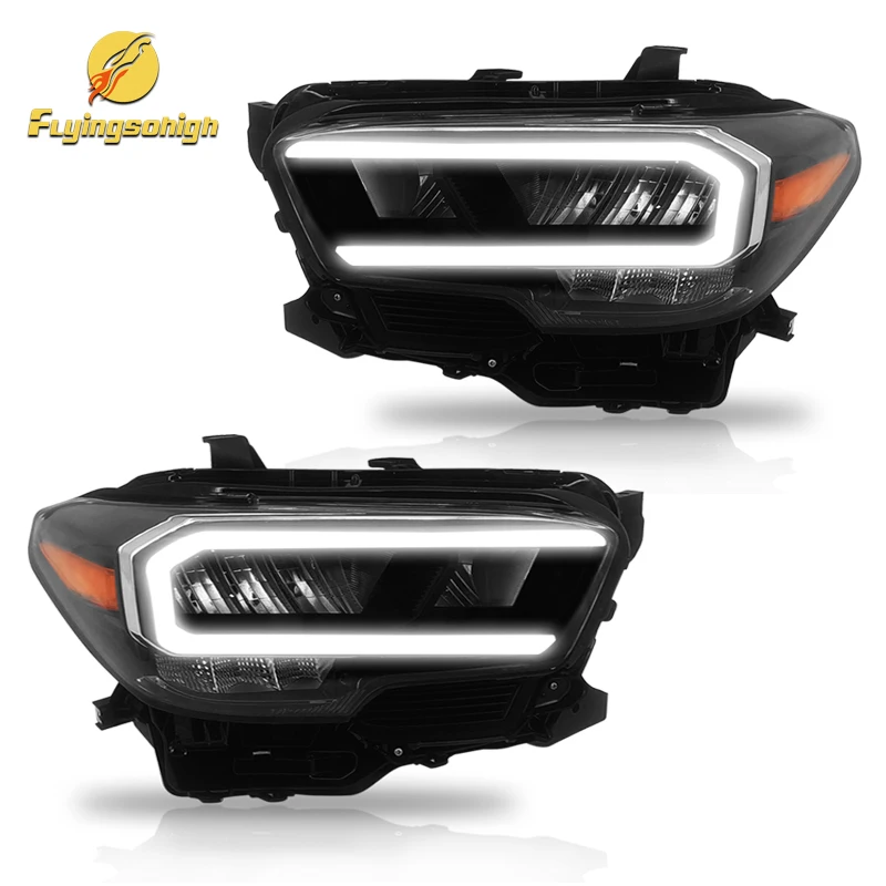 Car Head Lamp HEADLIGHT AUTO HEADLAMP SAE DOT APPROVED FOR TOYOTA TACOMA 2016-2018