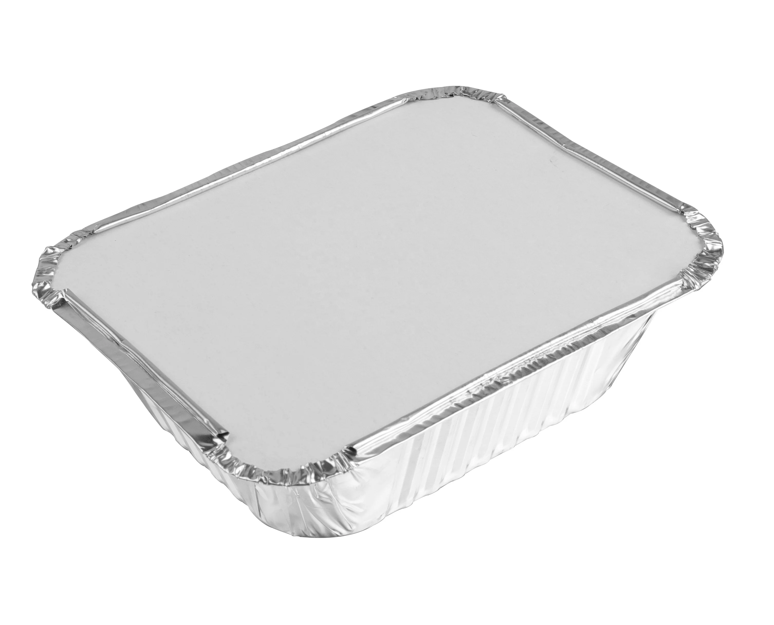 NO2 450ml 15*12*4cm 1lb 0.5L 8345 1 portion RG45L aluminium foil disposable tray  with lid  storage food container REC14124I