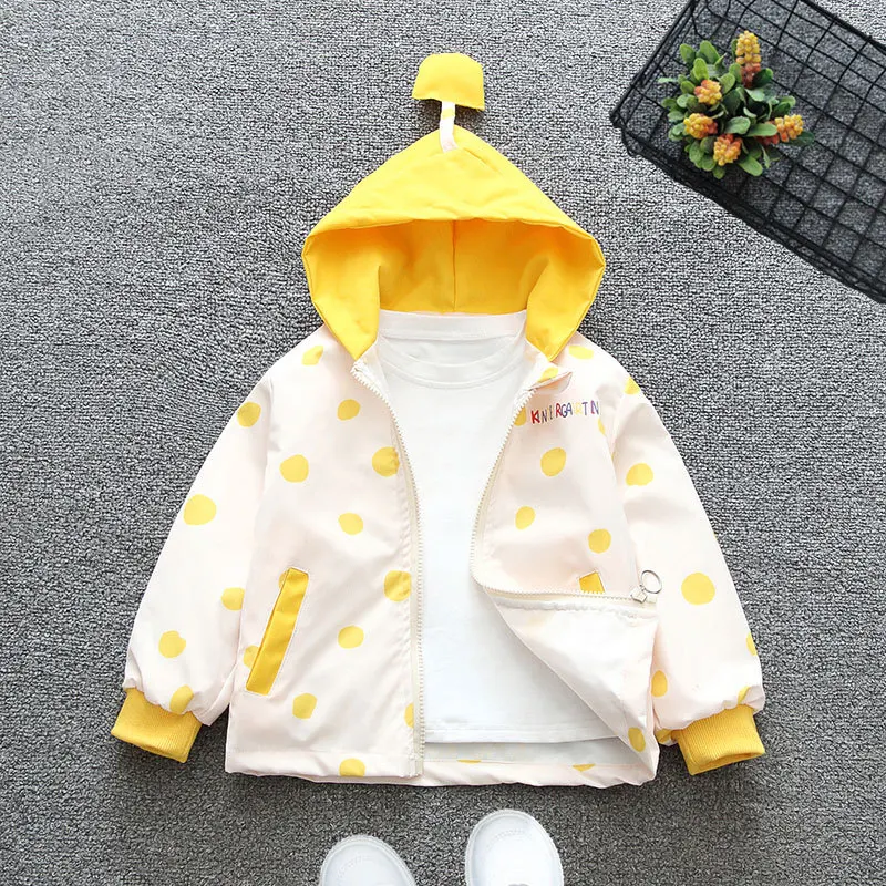 Custom High Quality Baby Girls Outdoor Polyester Jacket Pink Cartoon Pattern Cute Style Kids Varsity Jackets