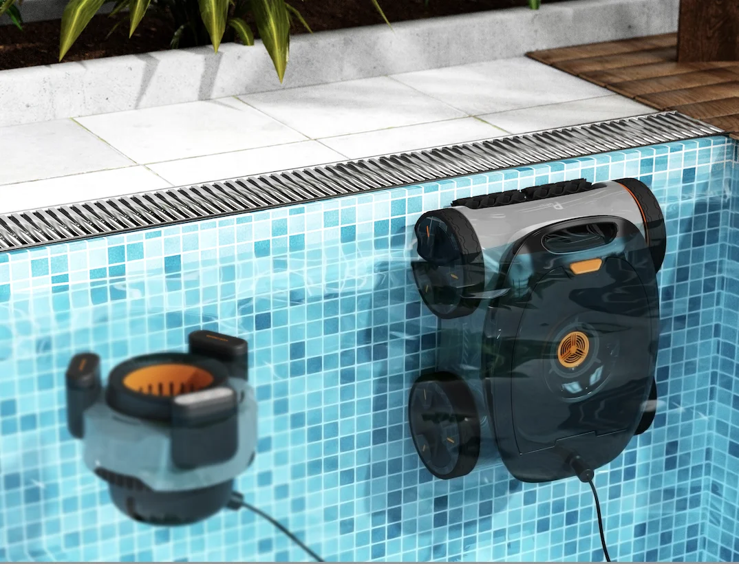 2024 Latest Automatic Cordless Robotic Pool Cleaner Top Swimming Pool Cleaning robot With Custom Logo