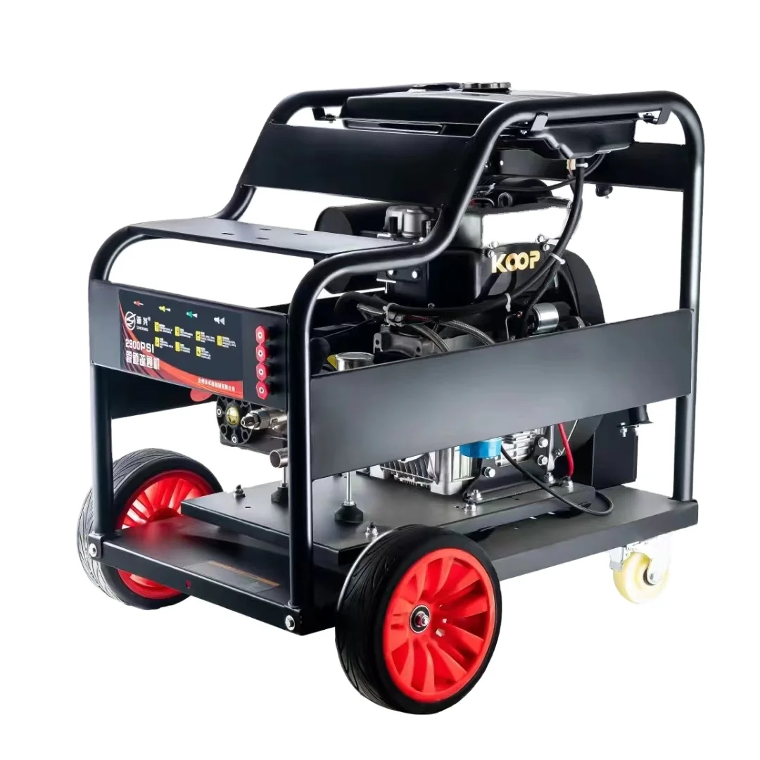 High pressure fuel sewer cleaning pipe drain cleaning machine sewer jetter 500-800 bar drain cleaner