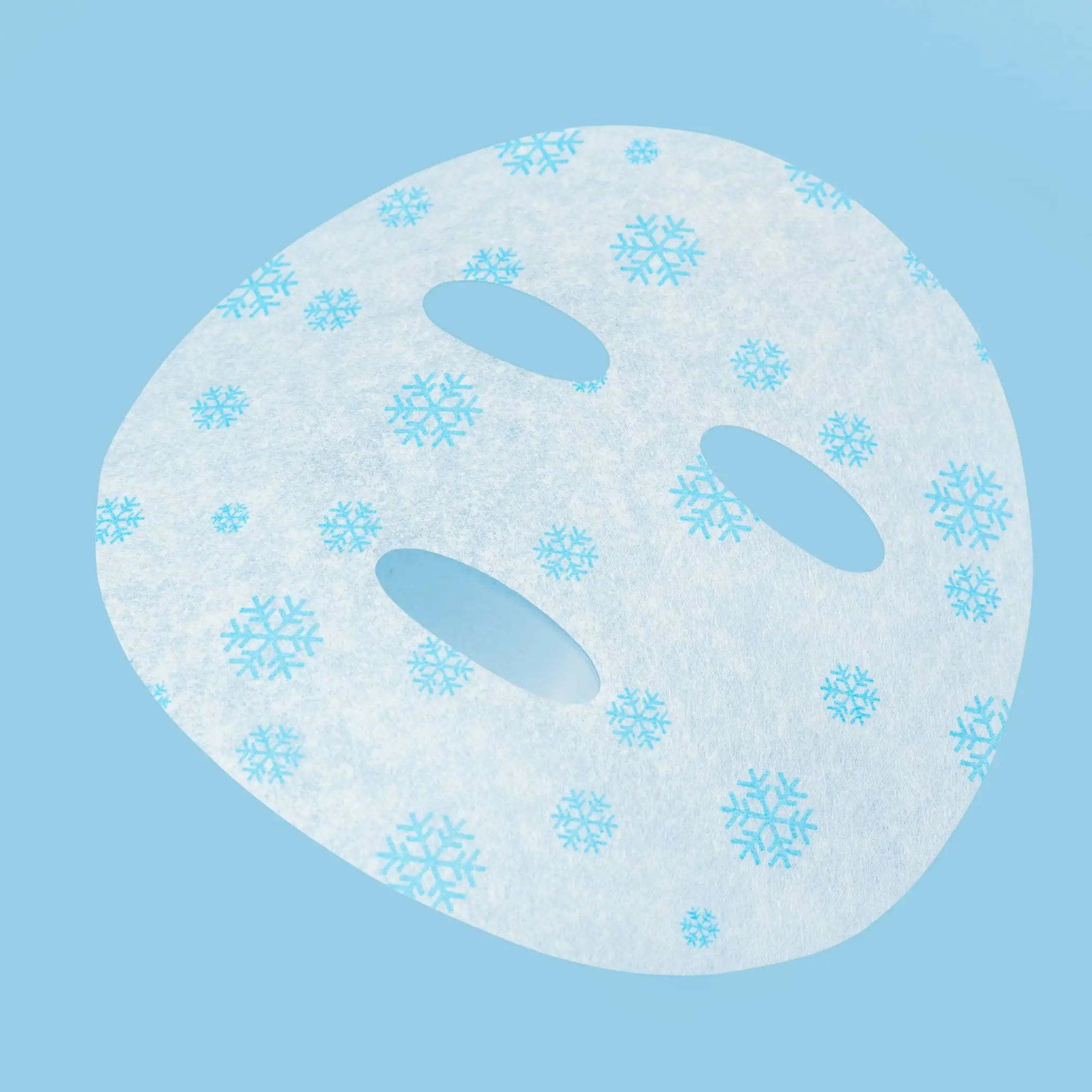 Snow Melting Ice Crystal Face facial mask Tablets Gel Freeze Dry facial mask Paper