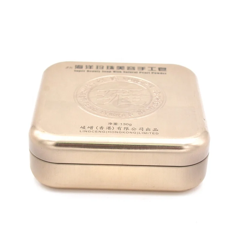 Alibaba China supplier hot sell square handmade soap tin box,Square Soap Metal Can Box,square soap tin metal container box