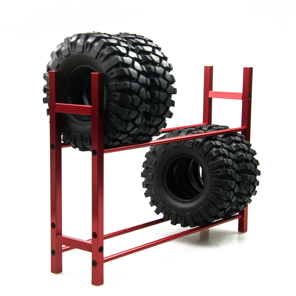 RUIMEI Metal 2 tire display rack heavy duty steel garage tyre display racks hanging storage holders