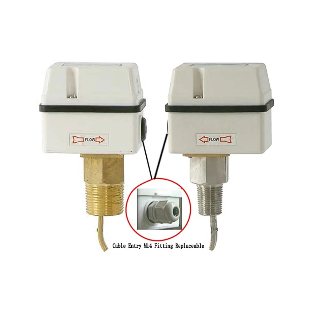 Amazon Hot sale Brass water flow switch paddle flow switch  for air conditioning equipment