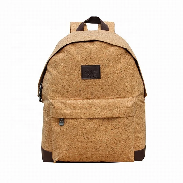 Fashion natural Cork recycle material made leisure sport backpack