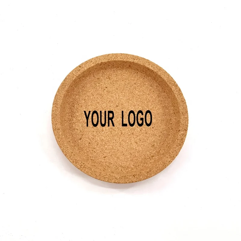 Reusable Glass Cork Holder Sleeve Cork With Cup Coffee Coaster Cork Cup